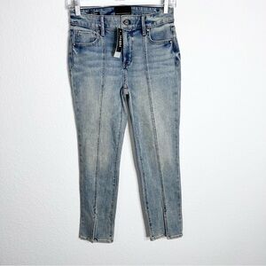 White House Black Market Jeans Womens 0 High Rise Slim Crop Sculpt Slit Slim J